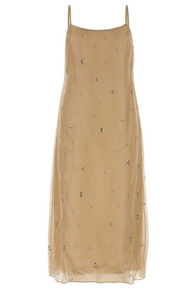 Prada Square Neck Strapped Dress