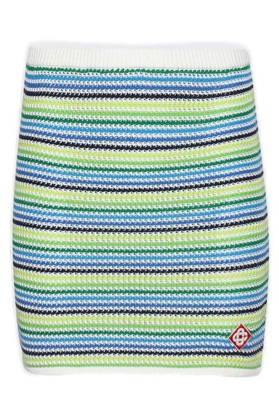 Casablanca Striped Skirt