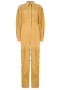 Alberta Ferretti Broderie-Detail Jumpsuit