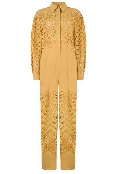 Alberta Ferretti Broderie-Detail Jumpsuit
