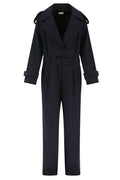 Dries Van Noten Belted Long-Sleeved Jumpsuit