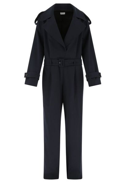 Dries Van Noten Belted Long-Sleeved Jumpsuit