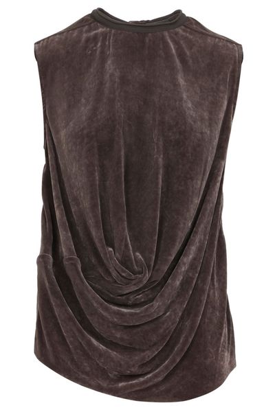 Rick Owens Draped Velvet Top