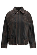 Golden Goose Deluxe Brand Leather Bomber Jacket