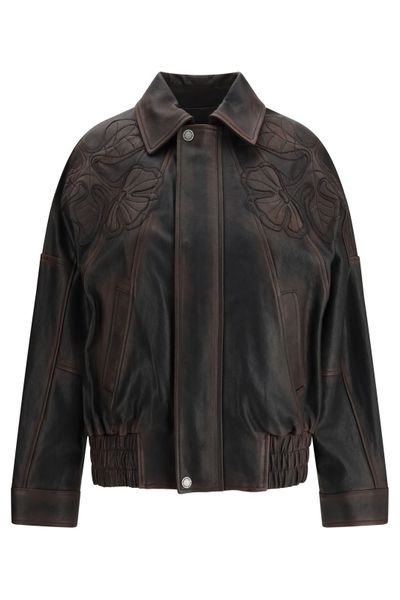 Golden Goose Deluxe Brand Leather Bomber Jacket