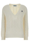 Prada Cable-Knit V-Neck Knitted Jumper