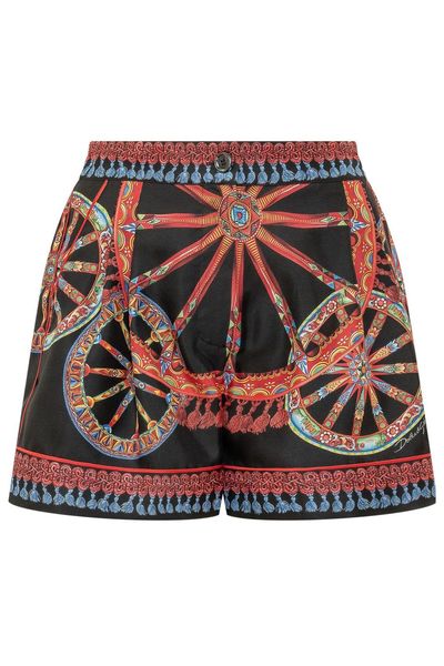 Dolce & Gabbana Carretto-Printed Bermuda Shorts