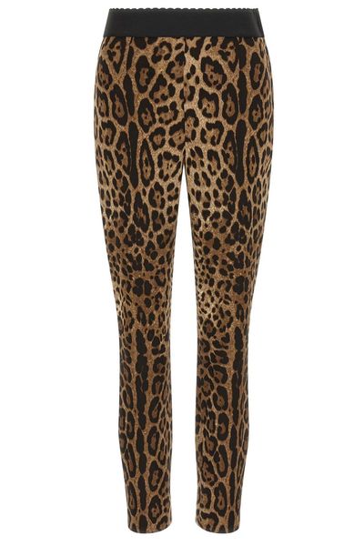 Dolce & Gabbana Leopard Printed Leggings