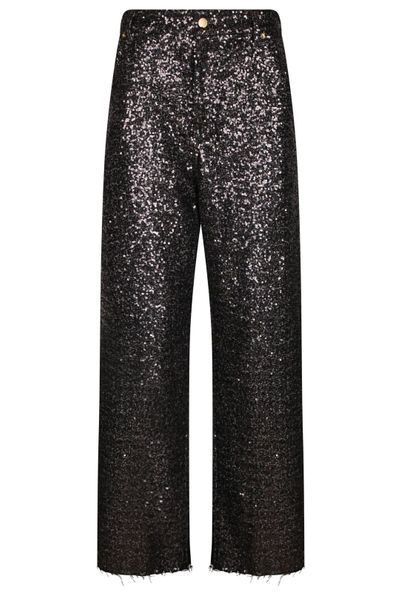 DARKPARK Sequin Wide-Leg Jeans