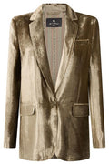 Etro Single-Breasted Velvet Blazer