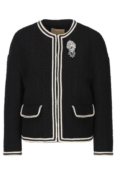 Gucci Interlocking G Tweed Jacket