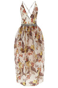 Zimmermann Matchmaker Tulip V-Neck Sleeveless Dress