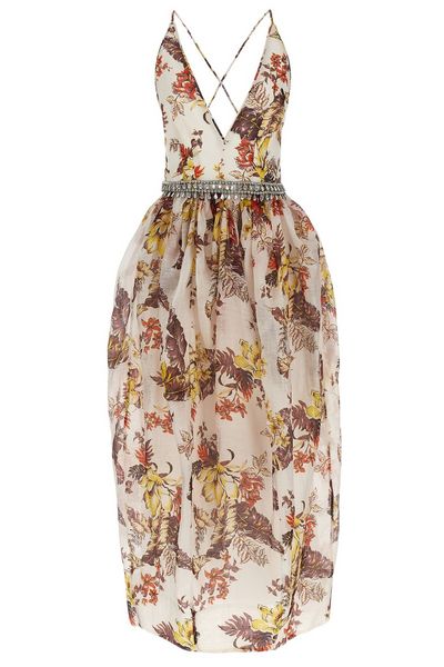 Zimmermann Matchmaker Tulip V-Neck Sleeveless Dress