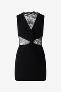 Roberto Cavalli Lace Twist Mini Dress