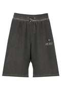 Philipp Plein Basic Plein Old Dye Drawstring Shorts