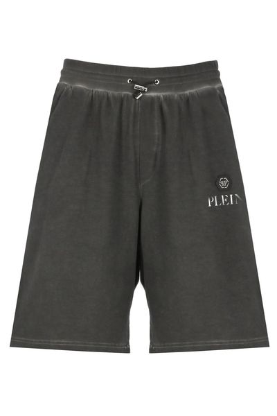 Philipp Plein Basic Plein Old Dye Drawstring Shorts