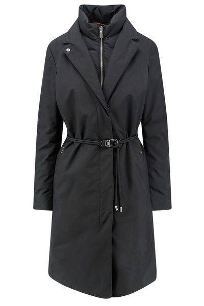 Moorer Belted Padded Coat
