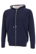 Eleventy Zip-Up Knitted Hoodie