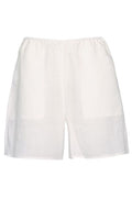 Totême Elasticated-Waistband Straight Hem Shorts