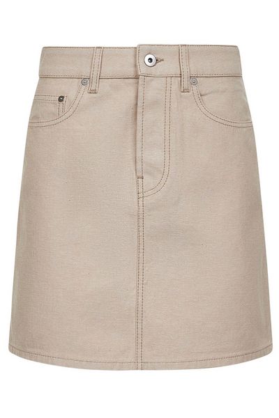 Burberry Equestrian Knight Denim Mini Skirt