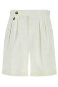 Brunello Cucinelli Turn-Up Hem Pleated Shorts