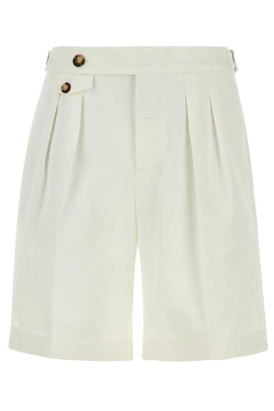 Brunello Cucinelli Turn-Up Hem Pleated Shorts