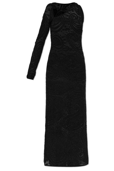 Etro One-Sleeve Cutout Maxi Dress