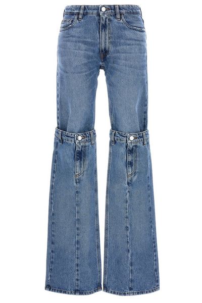 Coperni Mid-Rise Open Knee Flared Jeans