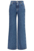 Balmain High-Rise Wide-Leg Jeans