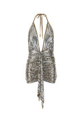 Dsquared2 Sequined Halterneck Mini Dress