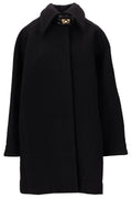 Patou Collared Twist-Lock Coat