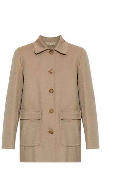 Valentino Single-Breasted Straight Hem Coat