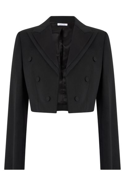 Alexander McQueen Double Lapel Cropped Jacket