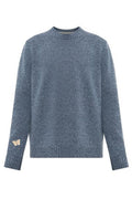 Valentino Textured Crew Neck Knitted Sweater