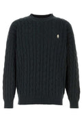 Prada Cable Knit Logo Knitted Sweater