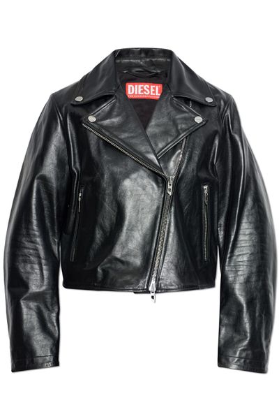 Diesel L-Unatic Leather Biker Jacket