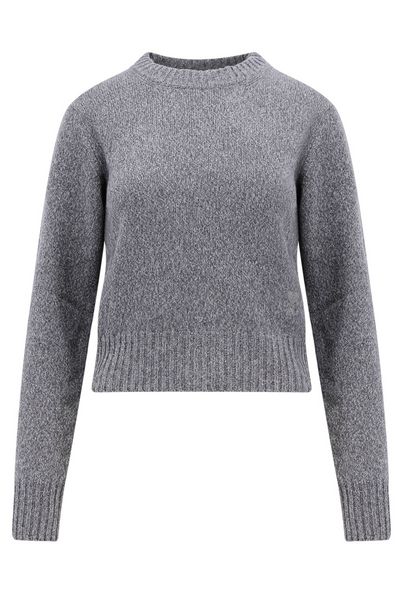 AMI Paris de Coeur Logo Embroidered Knitted Jumper