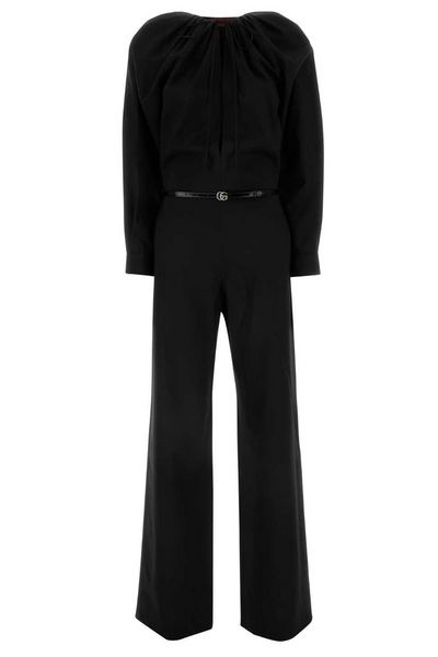 Gucci Double G Buckle Keyhole Neck Jumpsuit