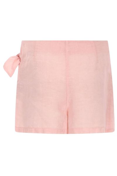 120% Lino Wrap-Front Linen Shorts