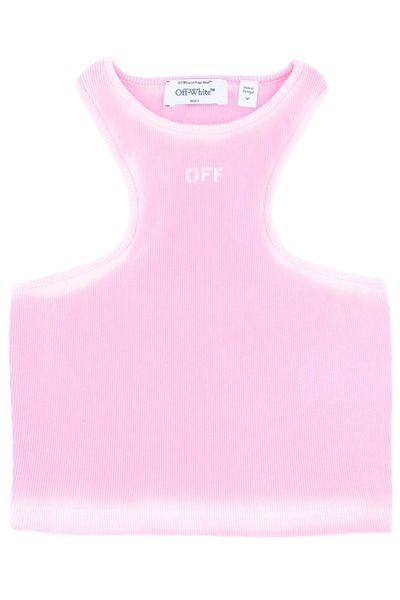 Off-White Spray Off Stamp Ribbed Tank Top