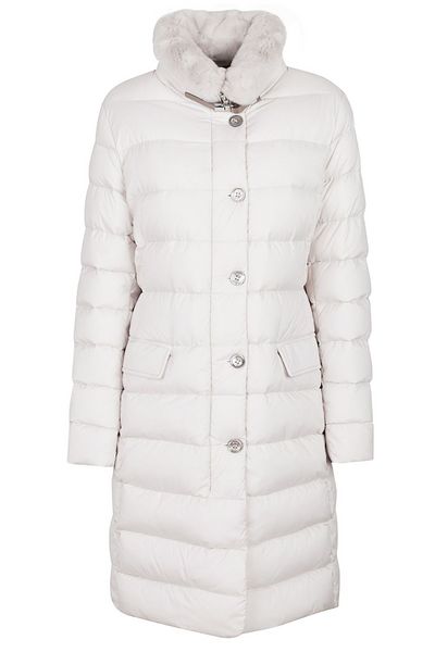 Moorer Quilted Longline Coat