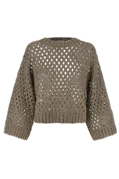 Brunello Cucinelli Crewneck Cropped Jumper