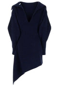 Givenchy Asymmetric High Neck Knitted Dress