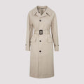 Maison Margiela Single Breasted Belted Trench Coat