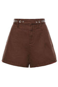 Ottod'Ame Embroidered High-Waist Shorts