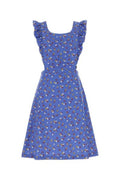 Miu Miu Ruffled Printed Poplin Dress