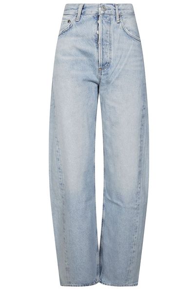 AGOLDE Barrel Leg Faded Wash Jeans