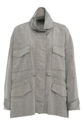 Pinko Embellished Mini Studded Technical Parka