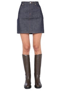 A.P.C. High Waist Mini Denim Skirt