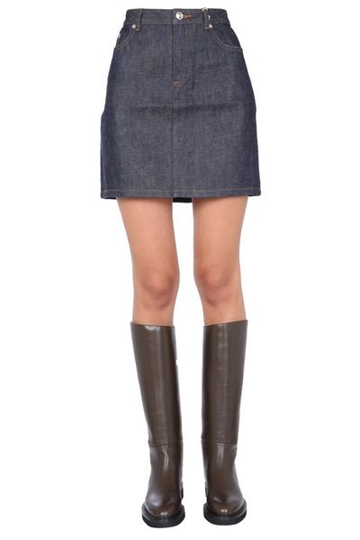 A.P.C. High Waist Mini Denim Skirt